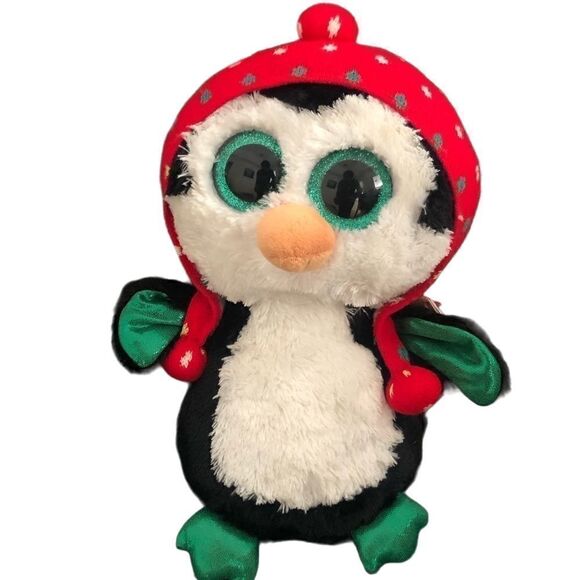 Christmas TY Beanie Boos Freeze the Pingüin plush 7” - Picture 1 of 11